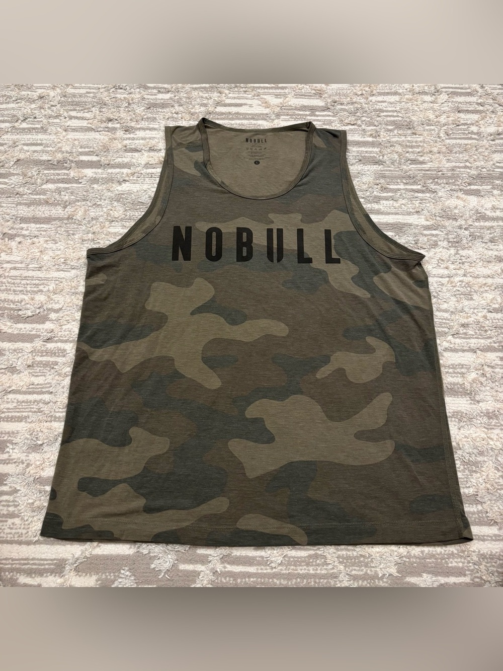 NOBULL Performance Tank Top Men’s Large Camo Light Soft Athletic Workout Gym